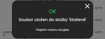 Notification about a completed export