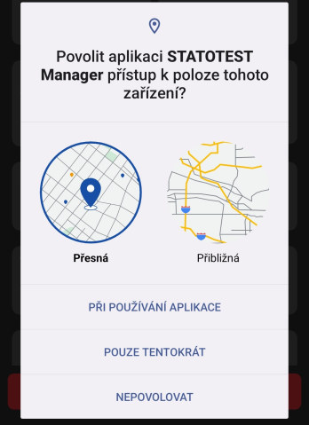 Bluetooth permission request