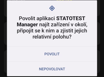 Bluetooth permission request