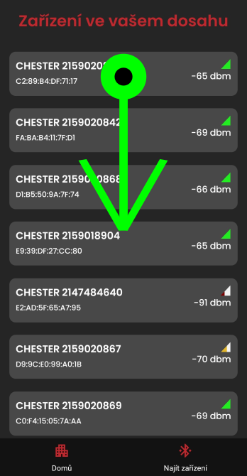 Example of re-running the scan